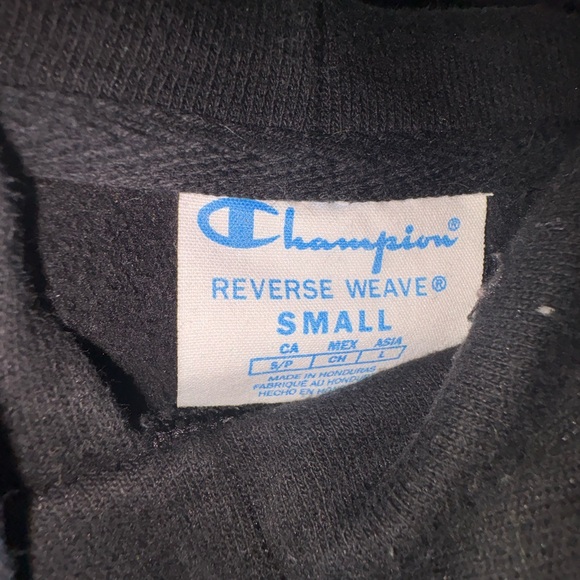 Champion Men's Black Hoodie - Picture 3 of 3